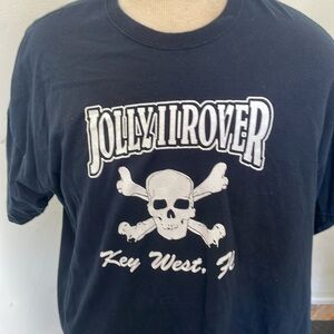 Jolly Rover Pirate ship black short sleeve Tshirt from Key West FL size XXL